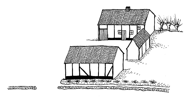 het huis van Jef en Mathilde in de Molenstraat (reconstructie)